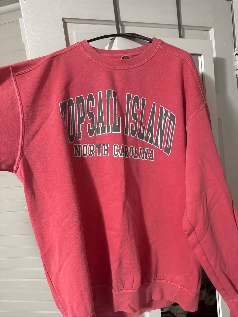 Women’s XL Comfort Colors Pink Garment-Dyed Crewneck Sweatshirt
